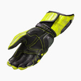 Guanti Jerez 3, un guanto moto in pelle con protezione avanzata. Colore neon giallo-nero. Di REV'IT!.